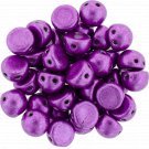 CzechMates Cabochon 7mm Saturated Metallic Spring Crocus ˜9.5gm