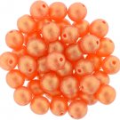 Round Beads 6mm Sueded Gold Lame' Hyacinth ˜50 color SGL9004 Czech glass