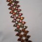 Lacey Ginko Kit, design by Norma Jean Dell, Czech glass & Japanese seed Beads Rainbow colorway