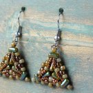 Beading Kit Earrings design by Nela Kabelova, Ava Earrings Beadwork Sky Blue Colorway