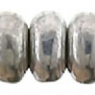 Rondelle 3mm Silver aprx 100 Czech glass beads