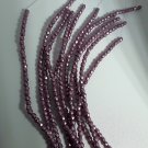 Firepolish 3mm : ColorTrends: Sueded Gold Orchid pink Czech Glass 50 beads