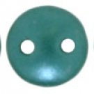Pearl Coat - Teal 2 Hole Lentil 6mm 50 beads color 25027