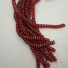 Halo - Cardinal 2 Hole Lentil 6mm 50 red beads color 29256