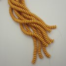 Pacifica - Ginger 2 Hole Lentil 6mm 50 yellow beads color PS1009