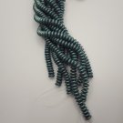 Metallic Suede Light Green 2 Hole Lentil 6mm 50 beads color 79051