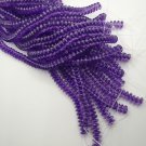 T: Translucent Bodacious 2 Hole Lentil 6mm 50 purple beads color S0018