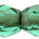 Fire-Polish 3mm Emerald - Copper-Lined Czech Glass 50 beads 1-03- CL5073