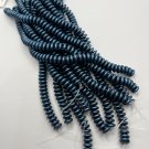 CzechMates Lentil 6mm Pearl Coat - Steel Blue apx 50 2 hole beads color 25033