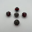 13x15mm Crown Ruby Red with a Picasso Finish Finish 767