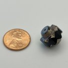 13x15mm Crown Black with an Antique Silver and AB Finish Finish 464