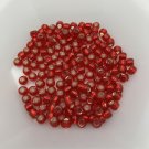 06-25C Toho 6/0 Round Silver-Lined Ruby approx 9.5 grams red
