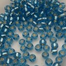 06-23 Toho 6/0 Round Silver-Lined Aquamarine approx 9.5 grams blue