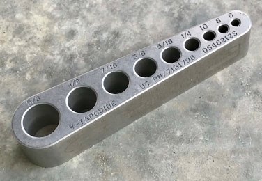 Helps gunsmiths tap gun parts, barrels, pistols & jigs - Tap Guide -V-TapGuide