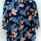 Reyn Spooner Sports Illinois Illini NCAA Mens Hawaiian Rayon Shirt  XL NWOT