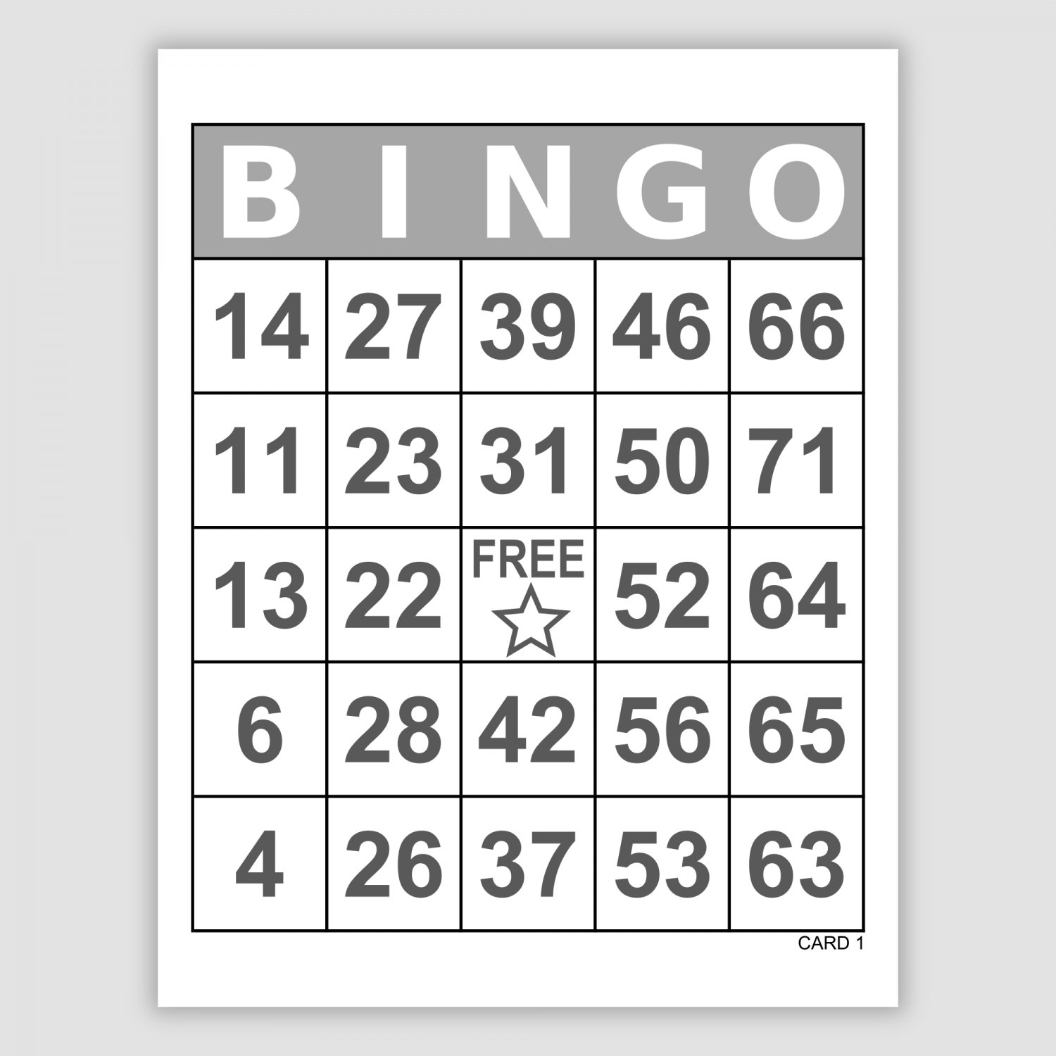 1000 Printable Bingo Cards Pdf Download, 1,2, and 4 Per Page, Instant Fun Party Game