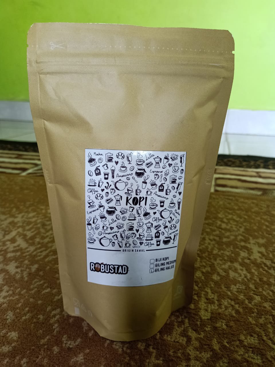 INDONESIA ROBUSTA COFFEE SPECIALTY GROUND, 100 % FROM INDONESIA PLANT,