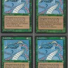 Scaled Wurm x 4 - Ice Age - Magic the Gathering