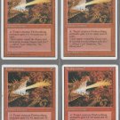 Firebreathing x 4 - 4th Edition - Magic the Gathering Firebreathing x 4 - 4th Edition - Magic the Gathering