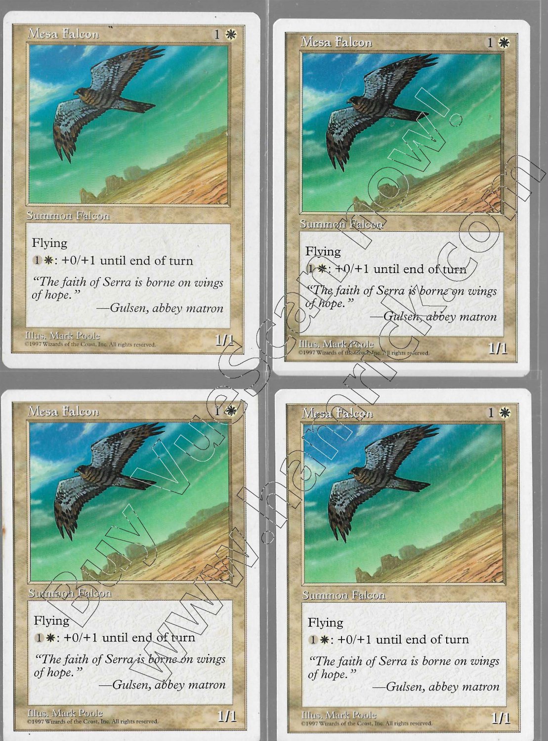 Mesa Falcon x 4 - Fifth Edition - Magic the Gathering