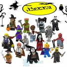 16pcs Halloween Vampire Witch Headless Horseman Demon Ghost Zombies Minifigures