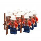10pcs/set Anglo-Zulu War (South African) British Army Infantry Minifigures