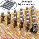 21pcs/set WW2 Soviet troops Russian Army Winter Suit Solider Officer Minifigures
