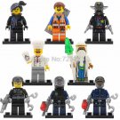 8pcs/set The Movie Wyldstyle Emmet Robo Swat Gordon Vitruvius Minifigures