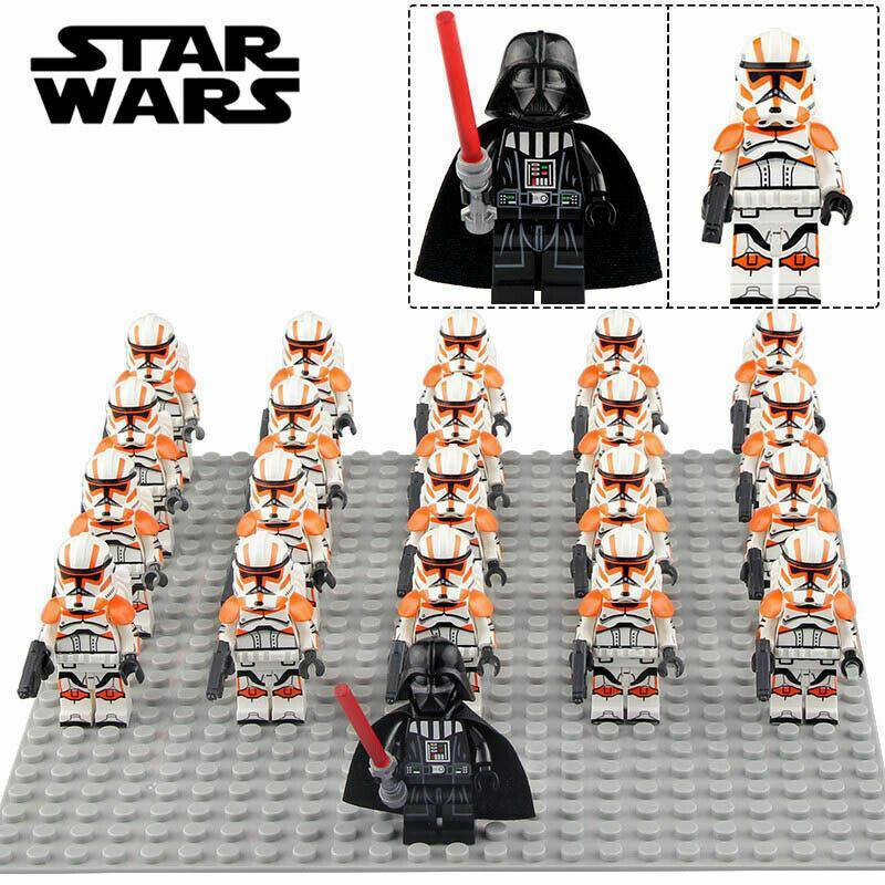 21pcs/set Darth Vader 32nd Legion Jet Troopers Star Wars Custom Minifigures Toys