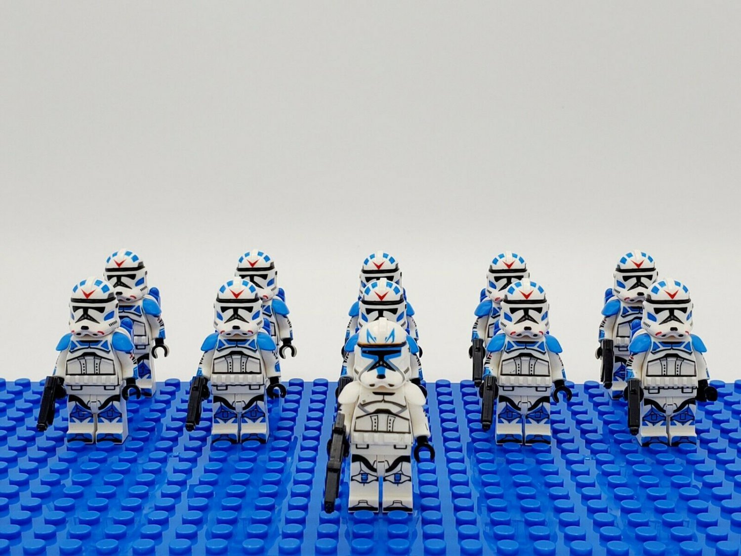 11pcs/set Star Wars Captain Rex 501st Clone Trooper Jetpack Army Minifigures Toy