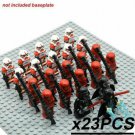 23pcs Star Wars Palpatine Vader Kylo Ren Sith Trooper Shock Trooper Minifigures