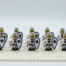 10pcs The Teutonic Knights Crusaders Army Custom Minifigures Building Toys