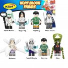 8pcs Naruto Series Uchiha Madara Sasuke Kimimaro Kabuto Zetsui Minifigures Toys