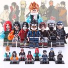 8pcs Naruto Series Kakashi Obito Rin Kushina Uzumaki Choji Kurenai Minifigures