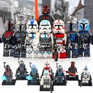 8pcs Star Wars Mandalorian Super Commando Darth Maul Nite Owls Echo Minifigures