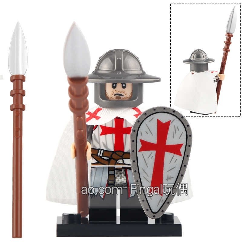 Knights Templar - Medieval Crusaders Minifigures Block Toys