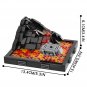 314pcs Star Wars Duel on Mustafar Anakin Skywalker and Obi-Wan Kenobi Minifigure