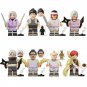 16pcs Naruto The Sound Four Shikamaru Ino Neji Hinata Gaara Kimimaro Minifigures