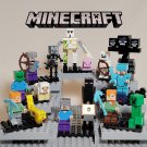 14pcs Minecraft Steve Alex Iron Golem Skeleton Wither Sheep and more Minifigures