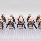 10pcs Star Wars 212th Battalion AIrborne Clone Trooper Paratroopers Minifigures