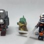 3pcs Star Wars The Mandalorian Ahsoka Tano and Grogu Baby Yoda Minifigures Toys