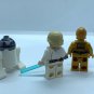 3pcs Luke Skywalker R2-D2 C-3PO Star Wars A New Hope Minifigures Toys