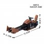 66pcs/set Star Wars The Mandalorian Swoop Bike Minifigures Building Toys