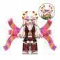2pcs Kamado Nezuko Vs Daki (Demon Slayer) Kimetsu no Yaiba Minifigures Toy