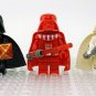 3pcs Star Wars Black White and Red Darth Vader Sith Lord Minifigures Toys