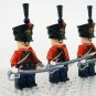 4pcs Napoleonic Wars Russian Guard Hussar Russian Soldiers Minifigures