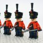 4pcs Napoleonic Wars Russian Guard Hussar Russian Soldiers Minifigures