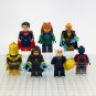 8pcs Black Adam Hawkman Doctor Fate Cyclone Atom Smasher Kent Nelson Minifigures