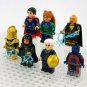 8pcs Black Adam Hawkman Doctor Fate Cyclone Atom Smasher Kent Nelson Minifigures