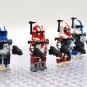 4pcs Star Wars Commander Ganch ARC Troopers Dredd Seven Alpha Minifigures Toy